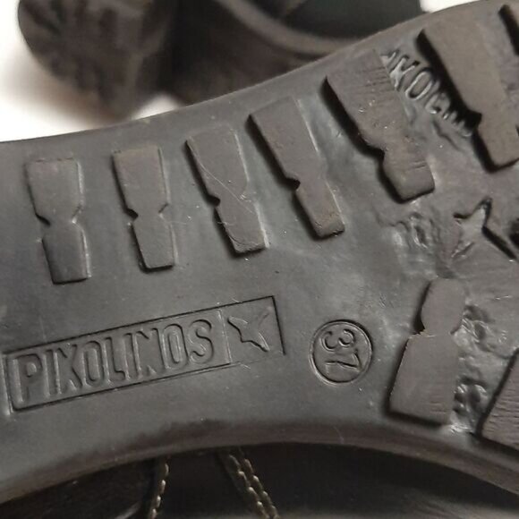 PIKOLINOS \ Genuine Leather Chunky Heels Ankle Bootie Black Sz 6 | Eur 37 - Picture 15 of 15